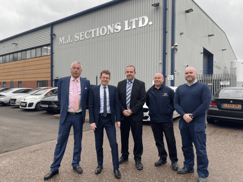 The Mayor of the West Midlands visits MJ Sections MJ Sections